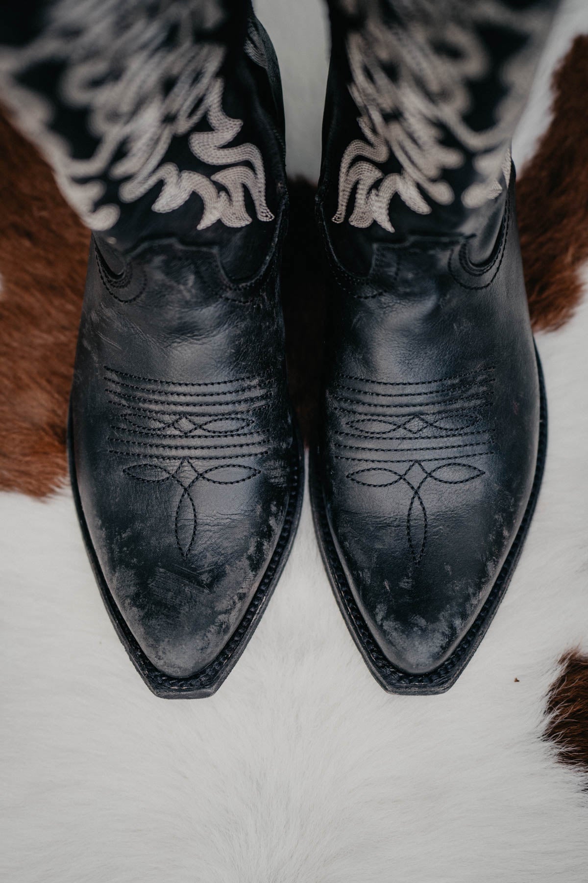 "Allie" Tall BLACK Leather Boots by Liberty Black {B & C Calf Widths}