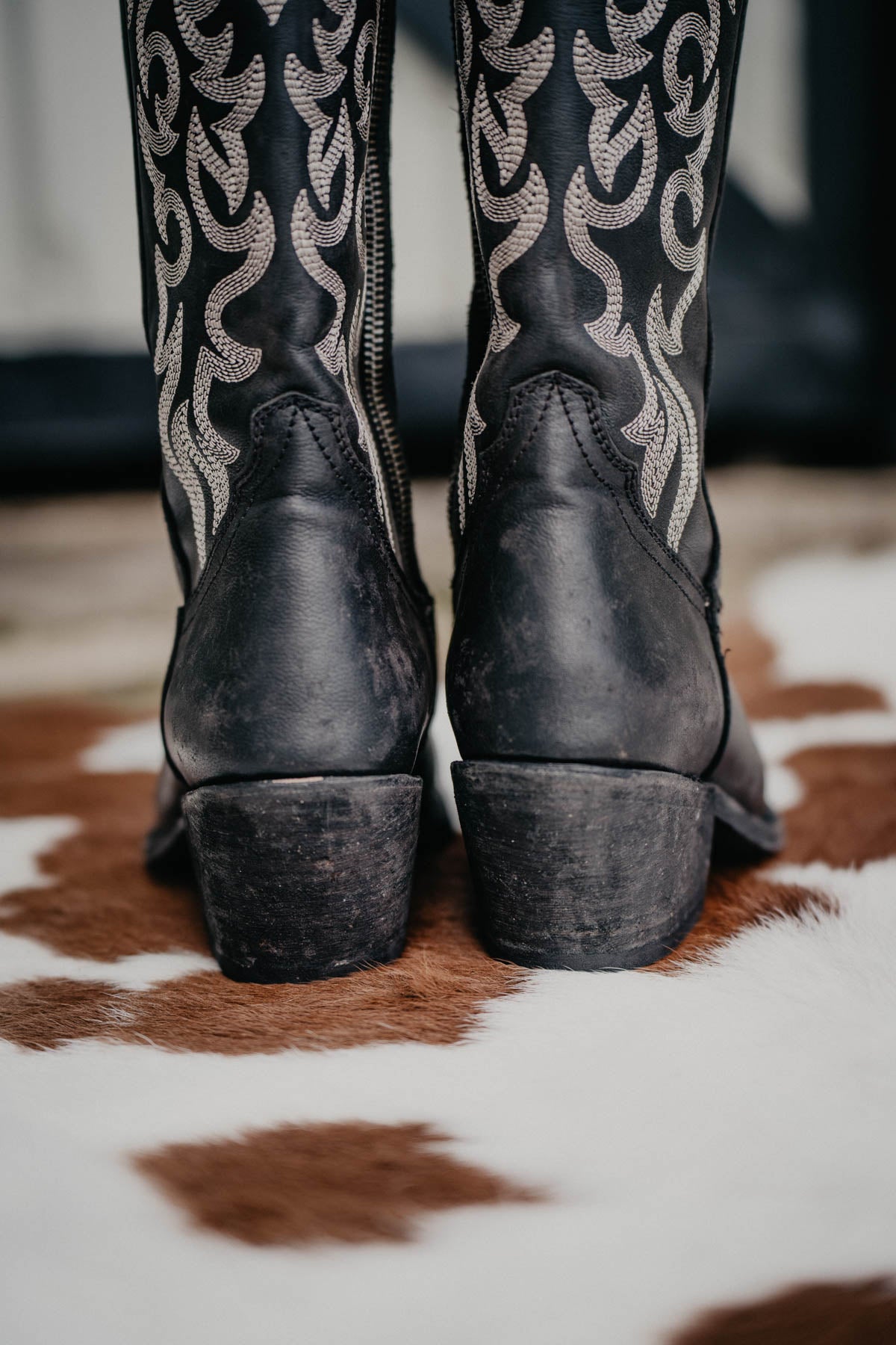 "Allie" Tall BLACK Leather Boots by Liberty Black {B & C Calf Widths}