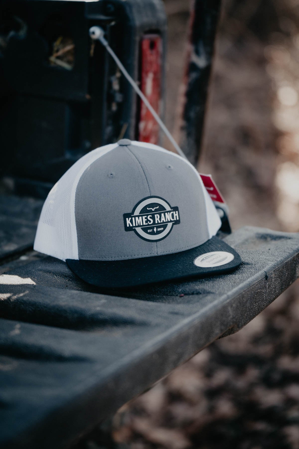 'Signage' Kimes Ranch Trucker Hat {Charcoal}