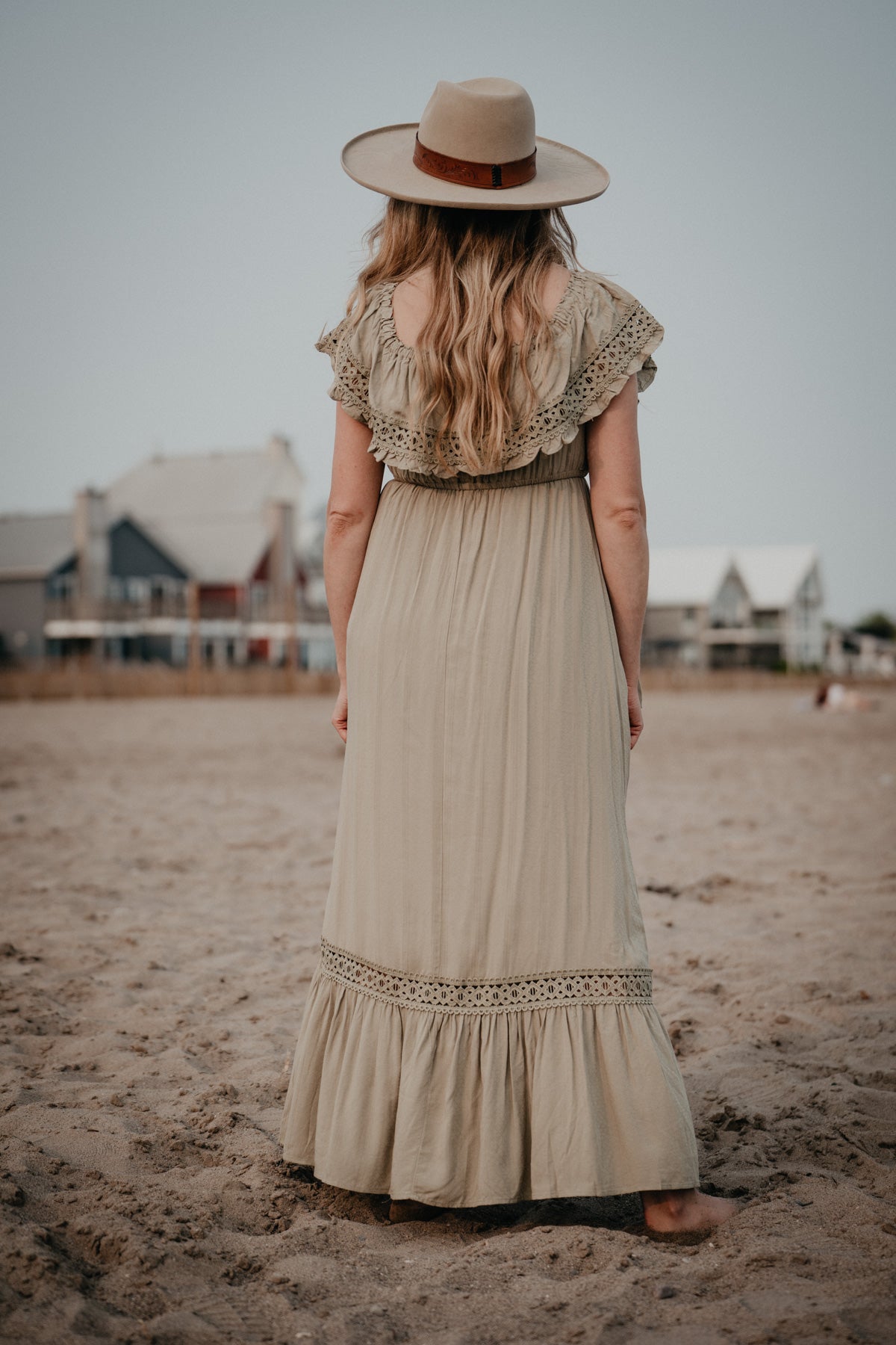 'Tallulah' Lace Accented Maxi Dress (2 Colours; S - L)