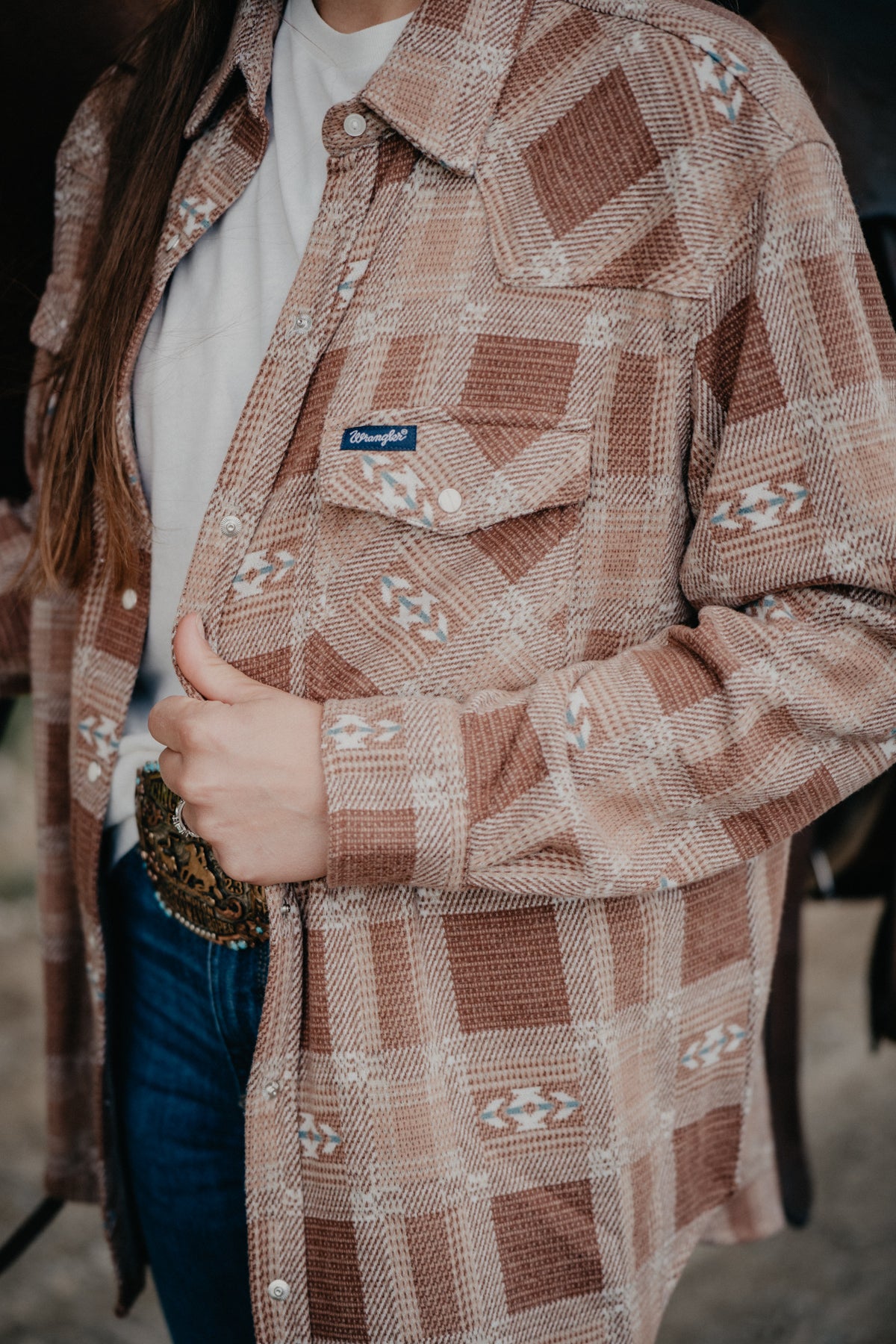 'Cora' Retro Shacket by Wrangler (XS-XL)