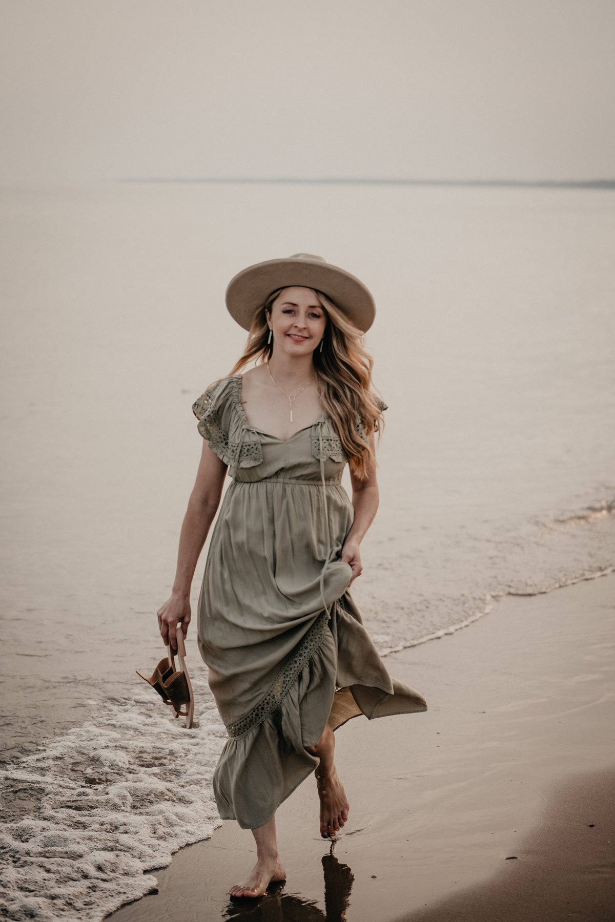 'Tallulah' Lace Accented Maxi Dress (2 Colours; S - L)