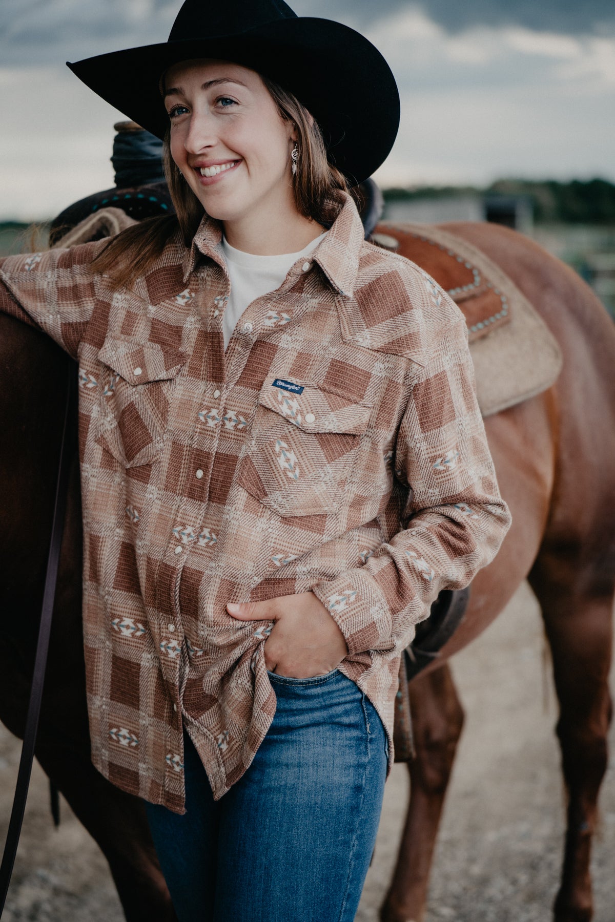 'Cora' Retro Shacket by Wrangler (XS-XL)
