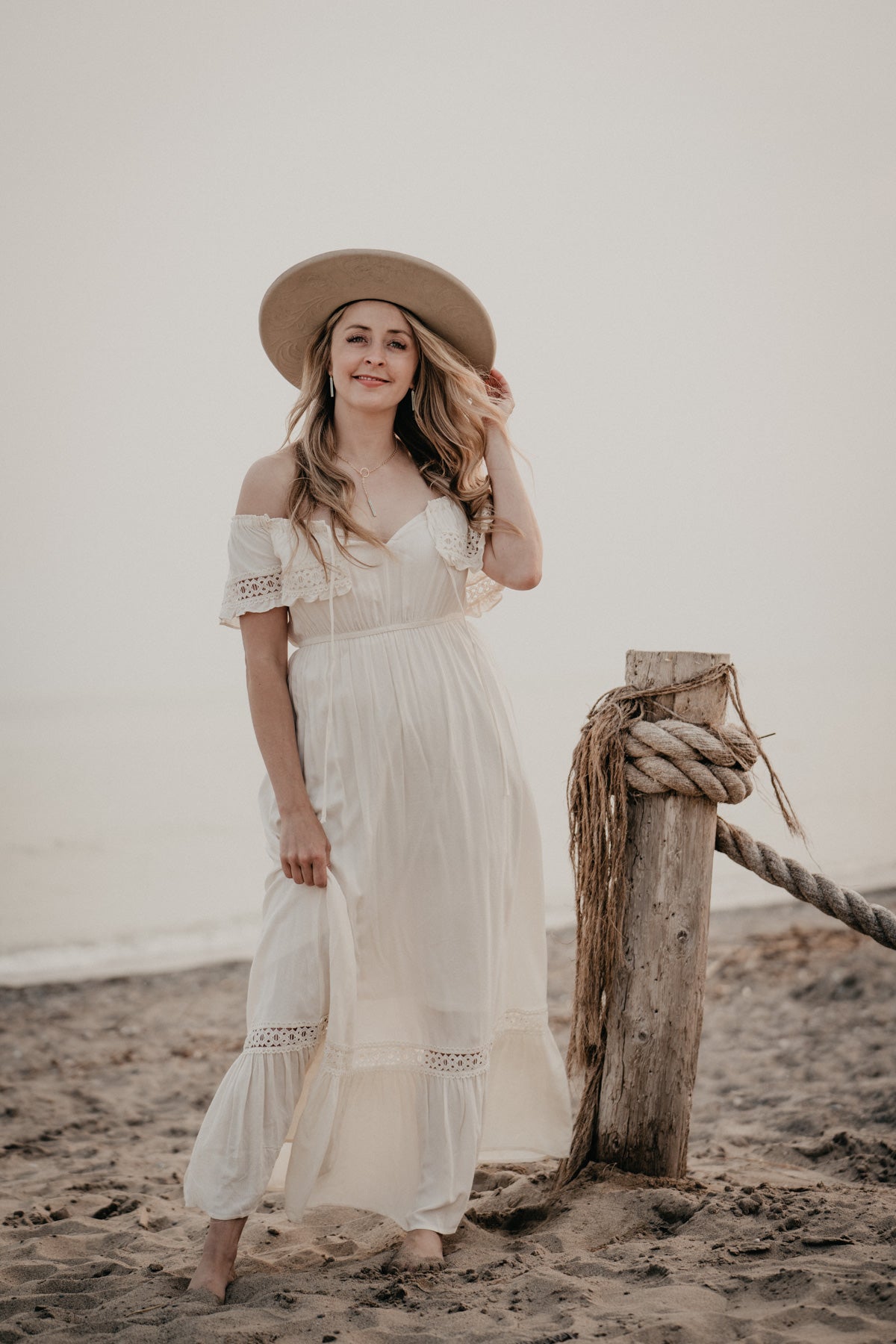 'Tallulah' Lace Accented Maxi Dress (2 Colours; S - L)