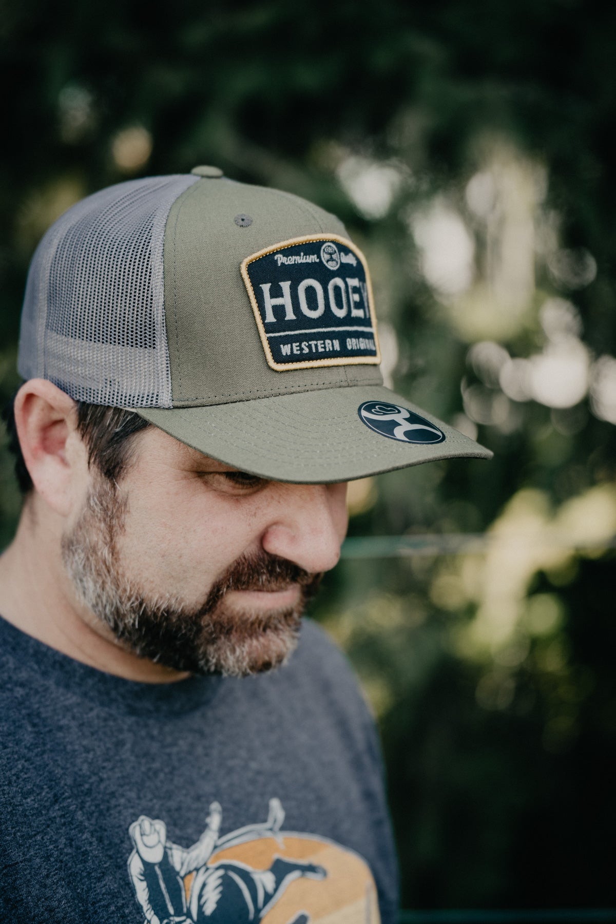 'Trip' Olive Hooey Western Original 6-Panel Trucker Hat