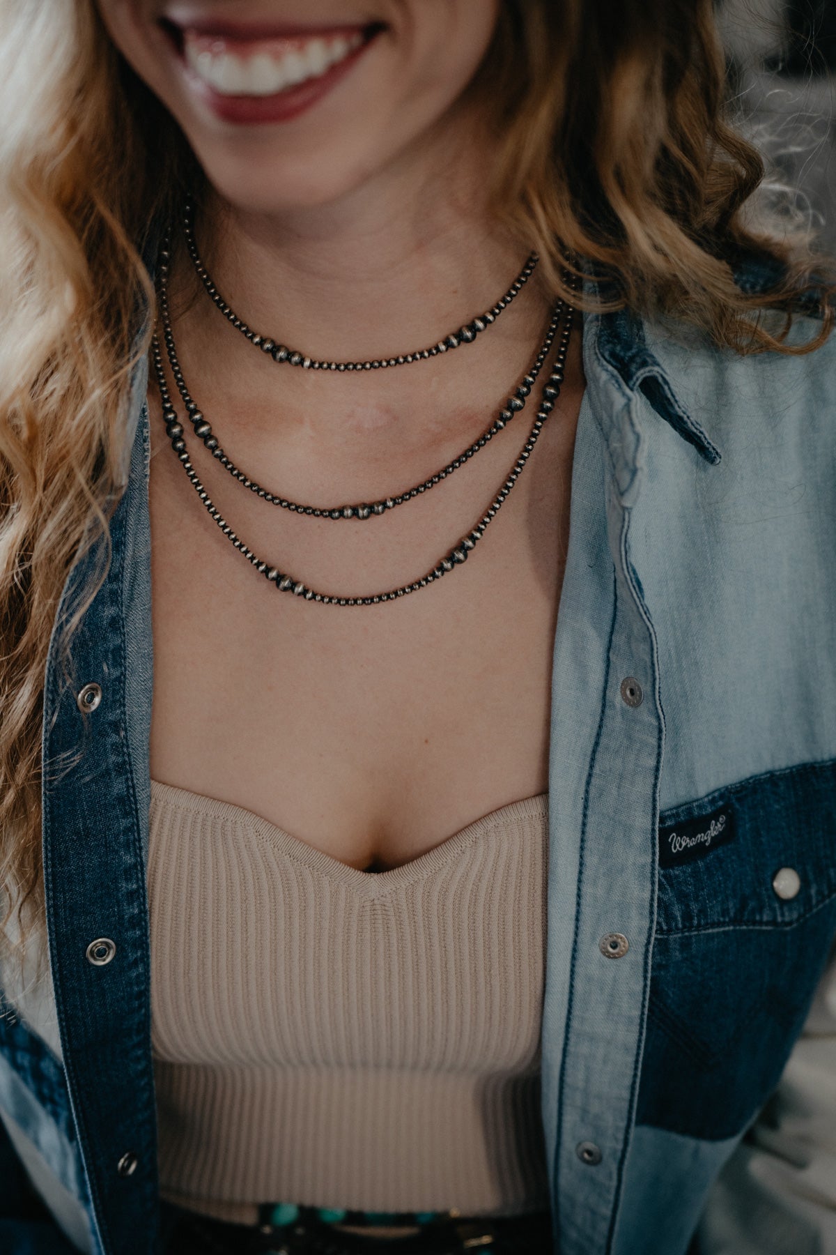 20" Graduated Navajo Pearl Necklace (Various Lengths)