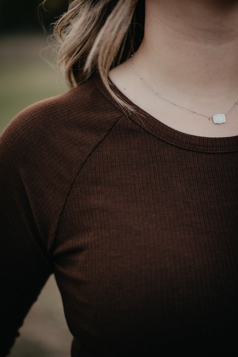 'Blair' Long Sleeve Ruched Top (2 colour-ways: S-L)