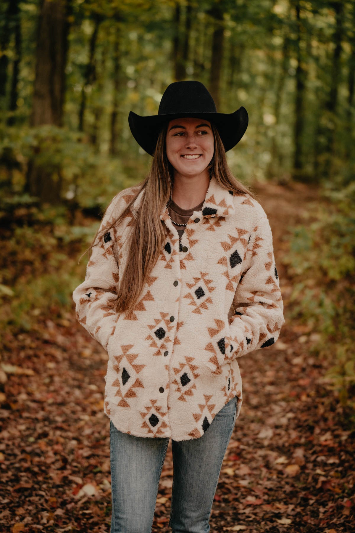 'Nellie' Cream Aztec Shacket with Pockets (XS - XXL)