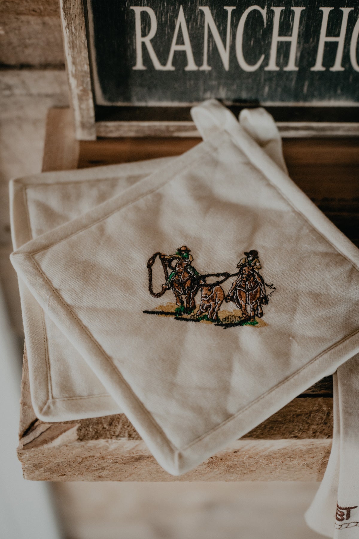 'Team Roper' Potholder Pair (2 Pc Set)