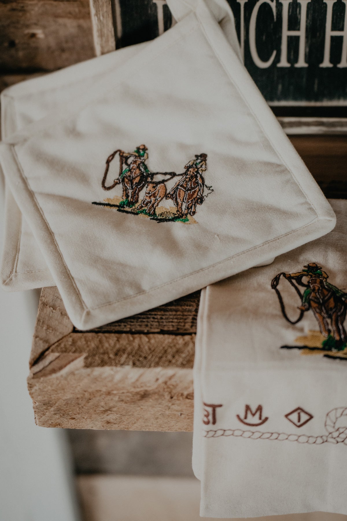 'Team Roper' Potholder Pair (2 Pc Set)