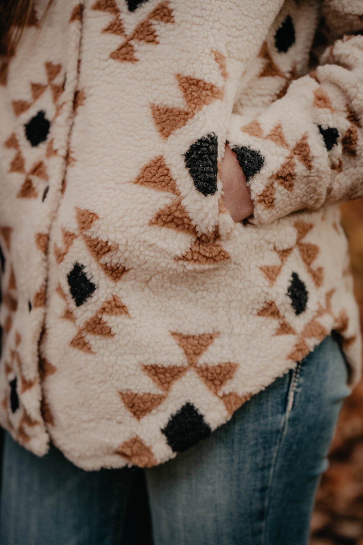 'Nellie' Cream Aztec Shacket with Pockets (XS - XXL)