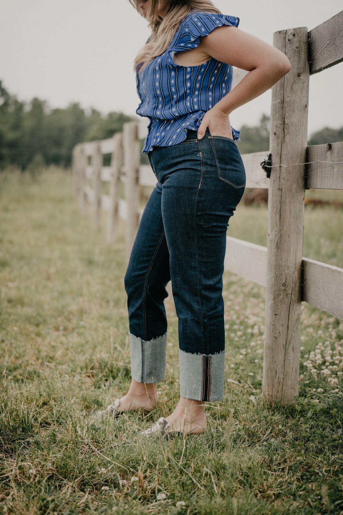 'Jazmine' Ultra High Rise Straight Cropped Jean by Ariat