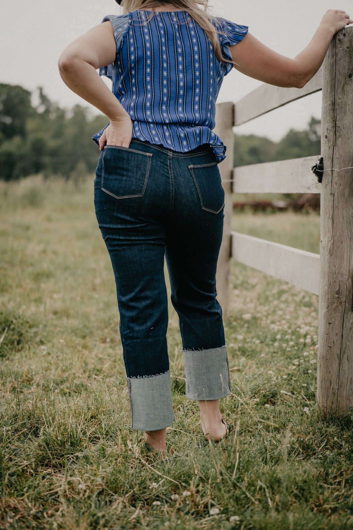 'Jazmine' Ultra High Rise Straight Cropped Jean by Ariat
