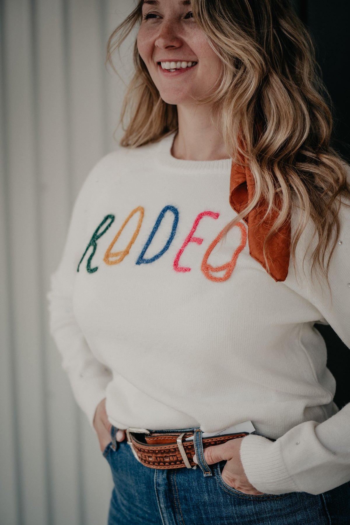 'Rodeo Queen' Rodeo Applique Knit Sweater (S - L)