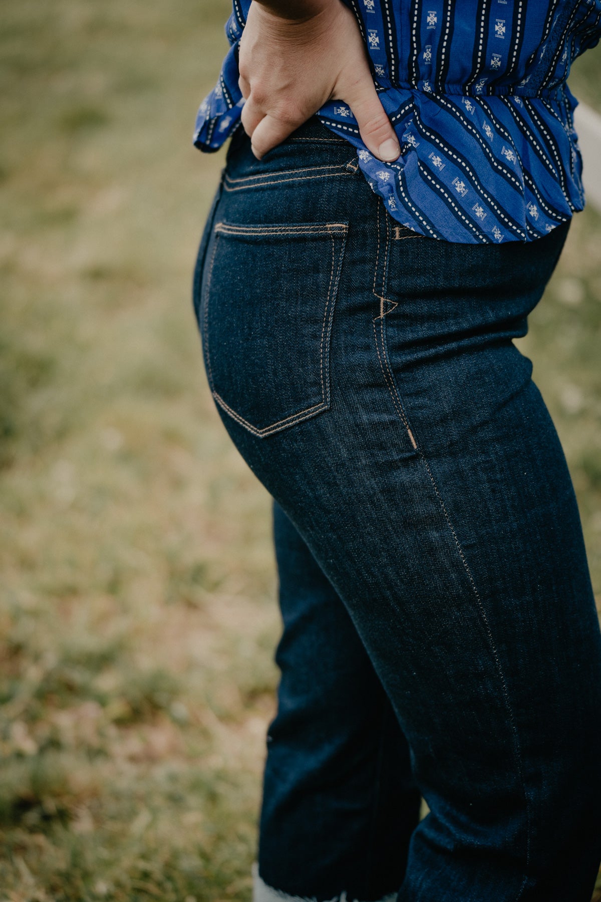 'Jazmine' Ultra High Rise Straight Cropped Jean by Ariat