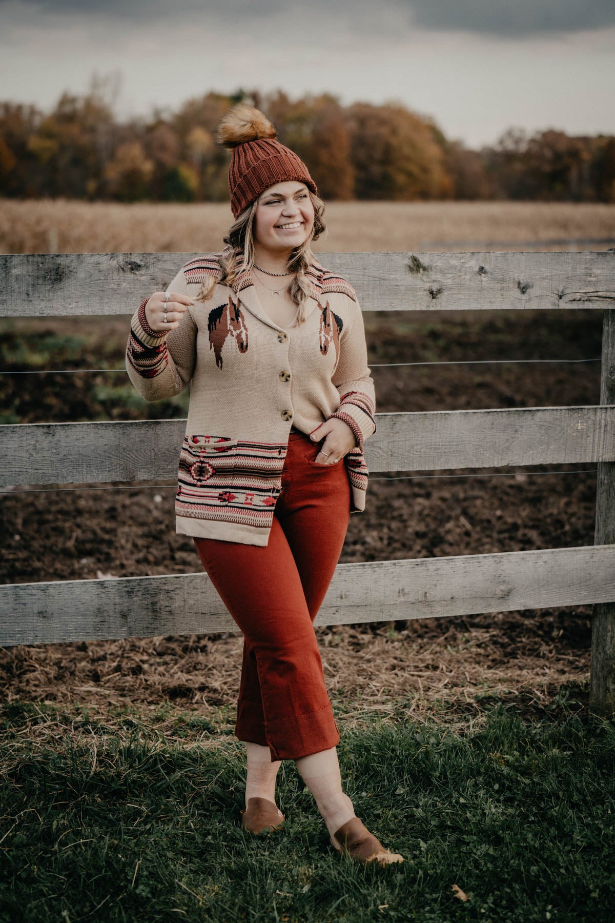 'Avalon' Vintage Inspired Horse Cardigan (3 Colours; S - XXL)