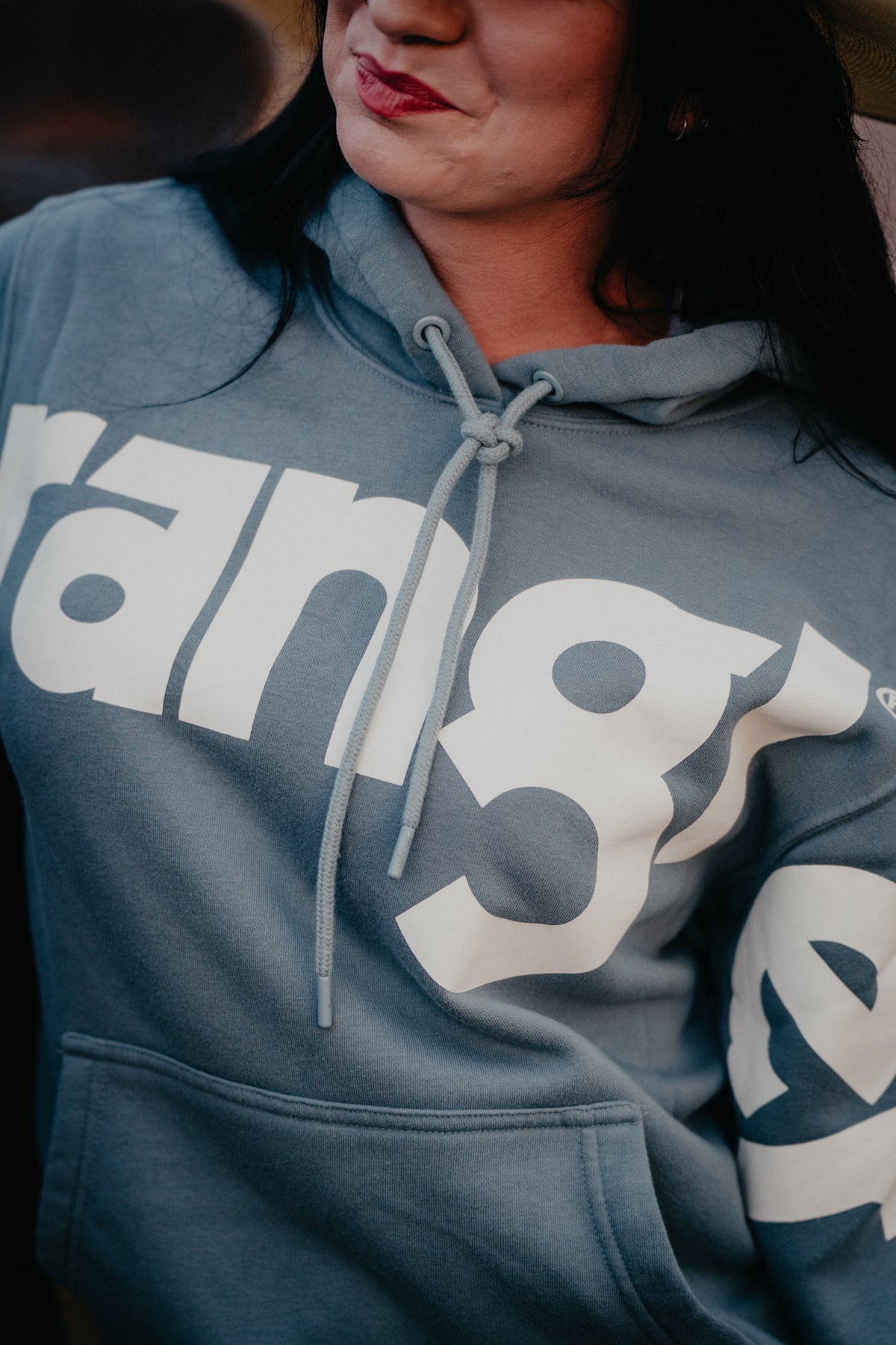 'Mellie' Powder Blue Wrangler Retro Hoodie (XS-M)