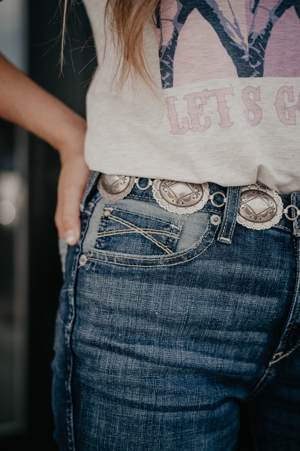 'Robbie' High Rise Mega Flare Jean with Raw Hem by Ariat