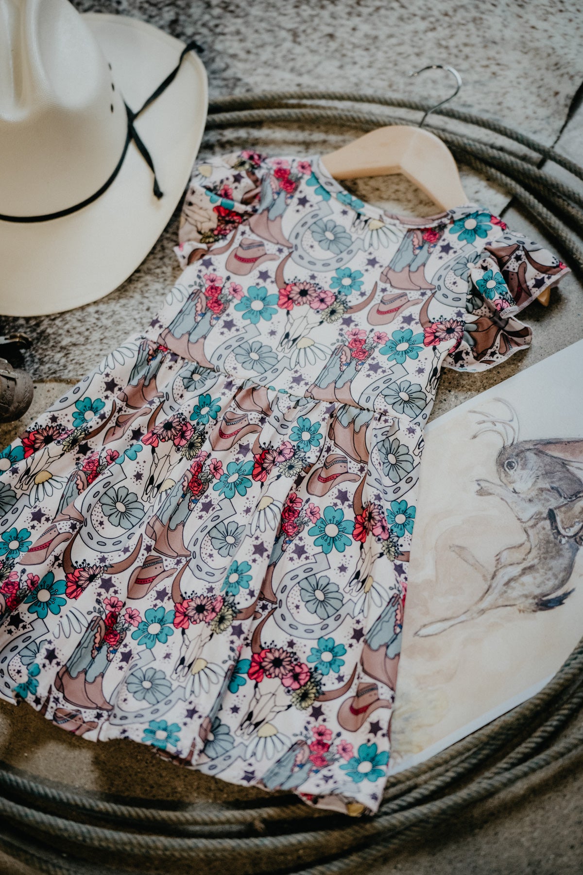Western Boho Print Dress (12-18M to 8/9T)