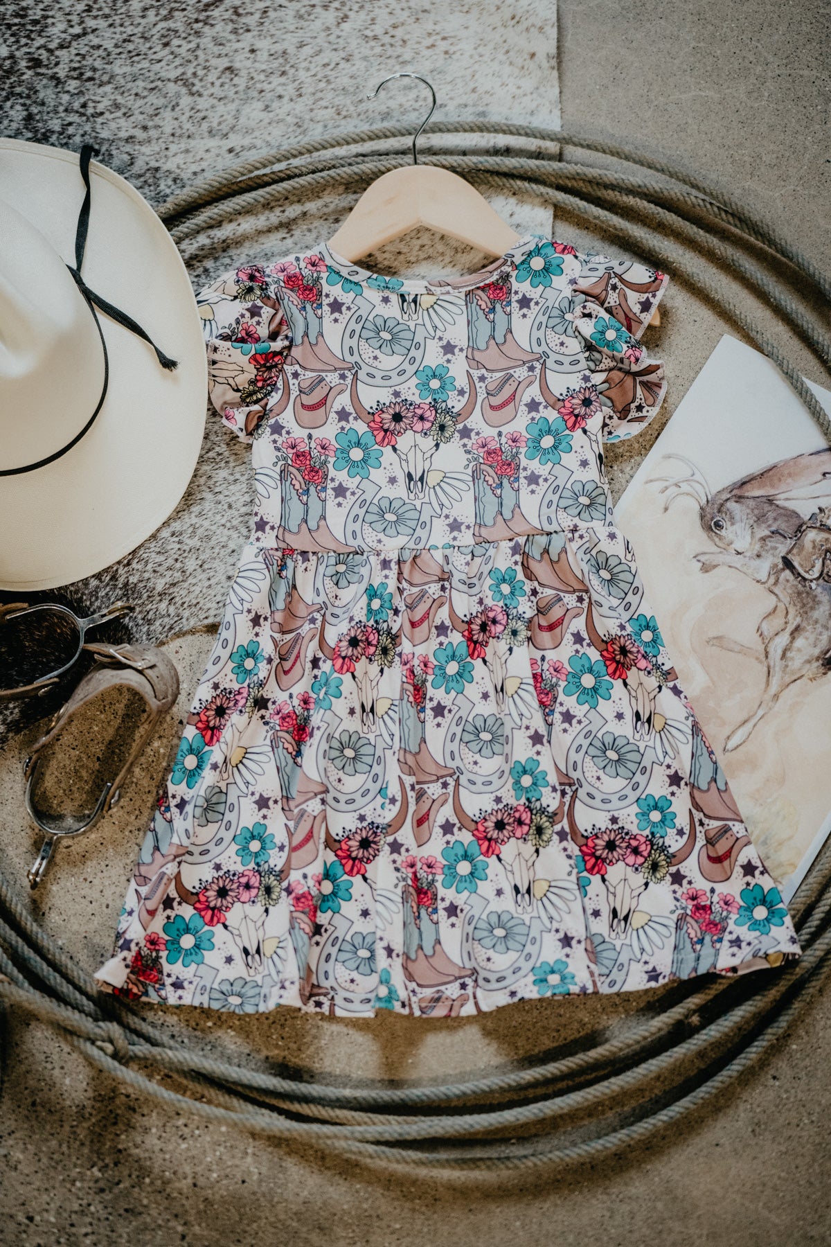 Western Boho Print Dress (12-18M to 8/9T)