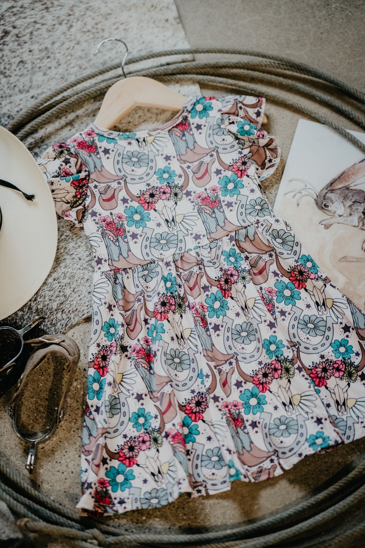 Western Boho Print Dress (12-18M to 8/9T)