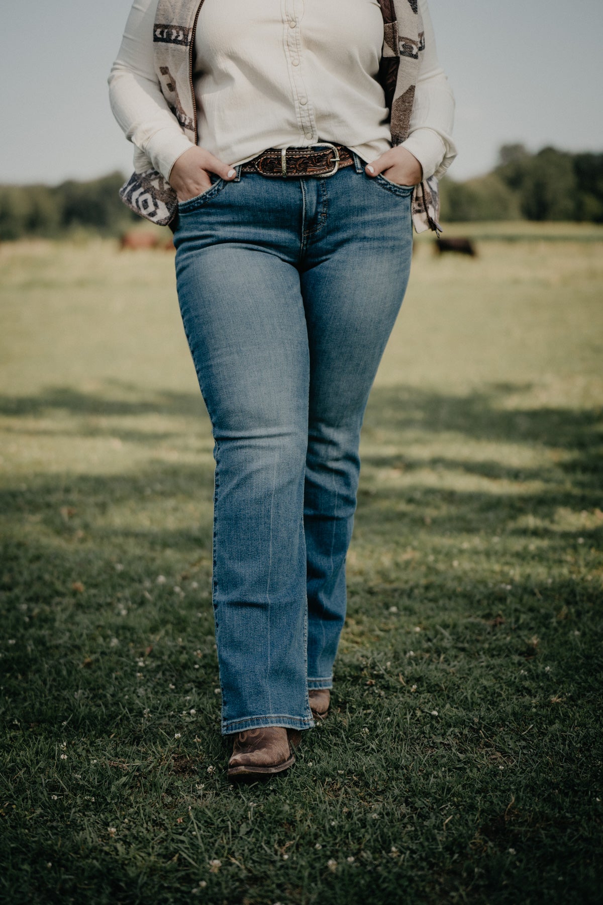 'Sally' Mid Rise Q-Baby Bootcut Jean by Wrangler
