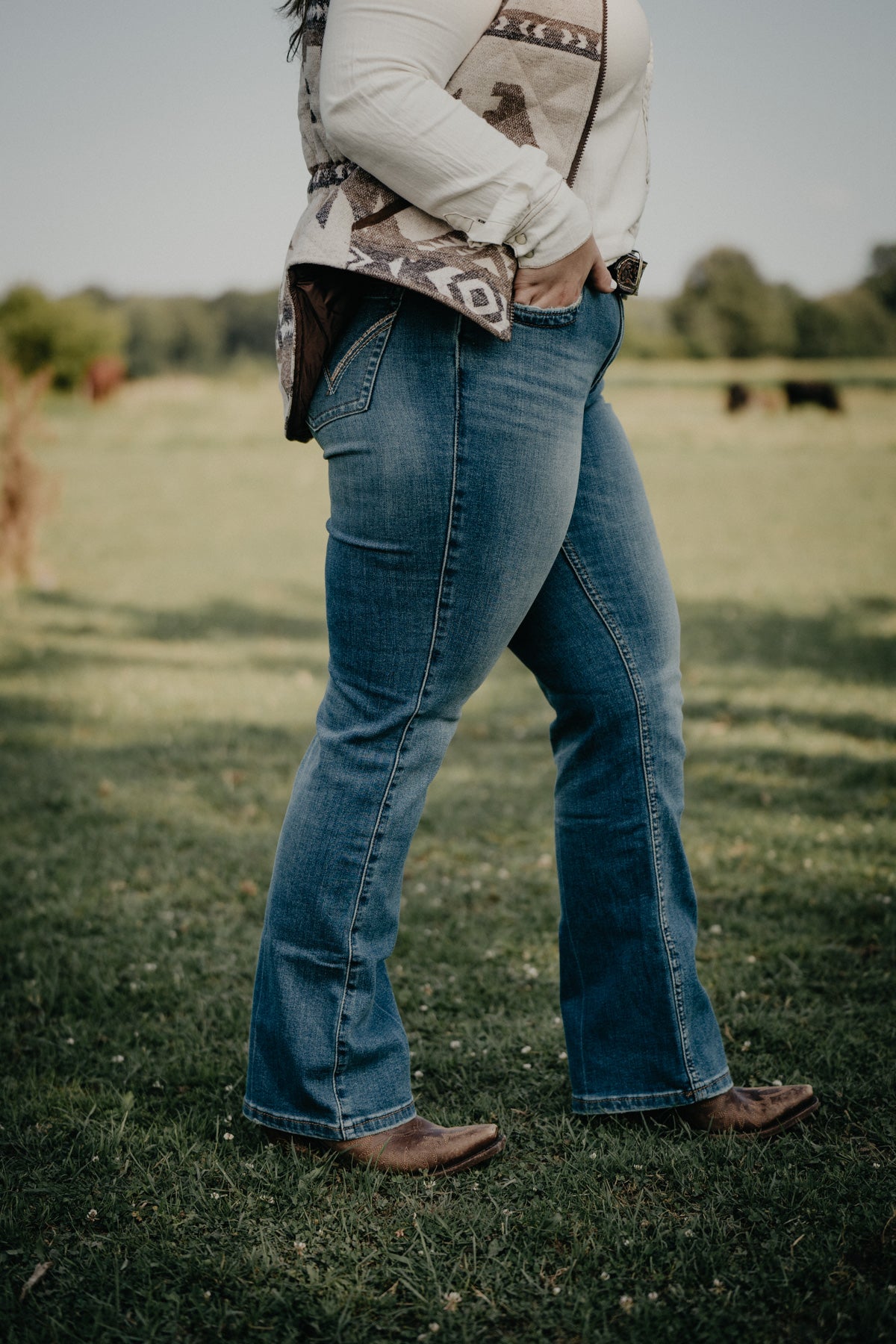 'Sally' Mid Rise Q-Baby Bootcut Jean by Wrangler