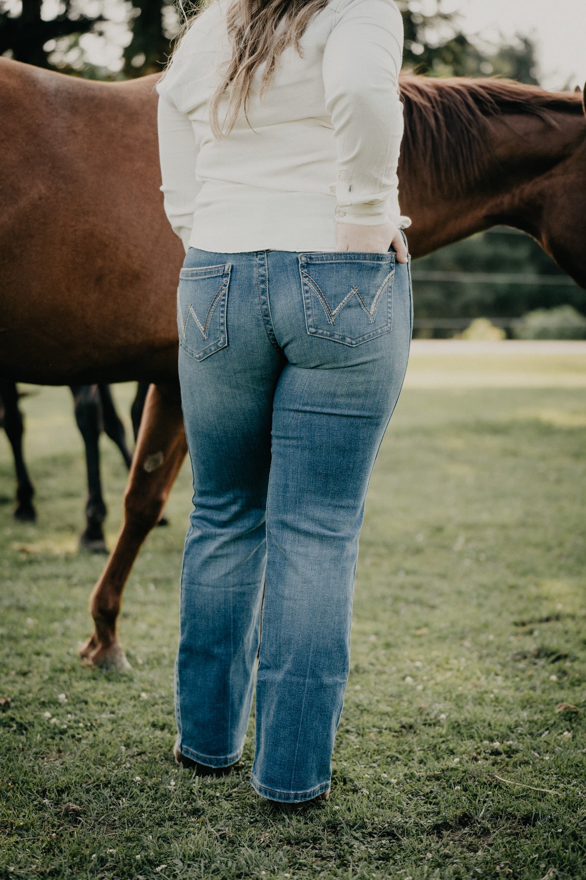 'Sally' Mid Rise Q-Baby Bootcut Jean by Wrangler