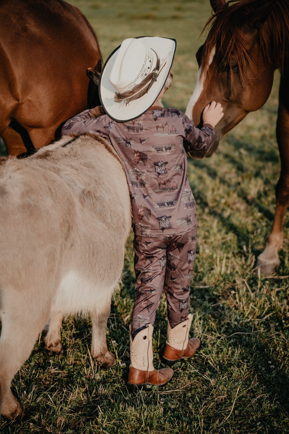 CC Exclusive Western Print Kids Pajama Set (2T to 12/14)
