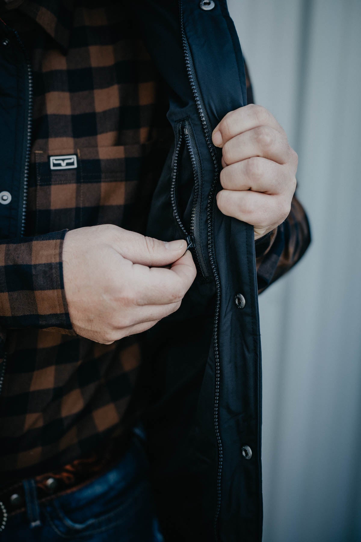 'Dakota' Men's Black Quilted Vest by Kimes Ranch