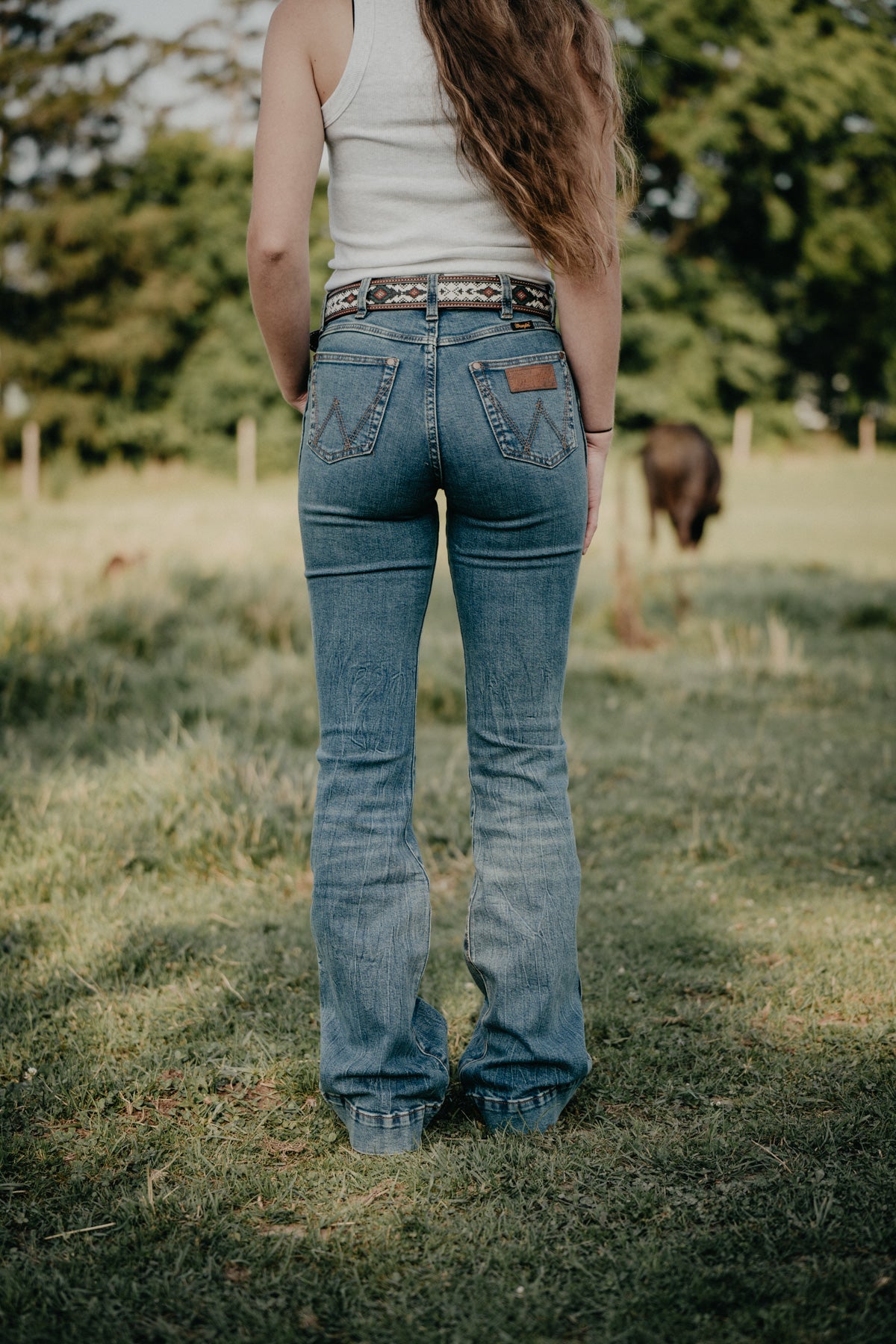 'Bailey' Retro High Rise Trouser Jean by Wrangler