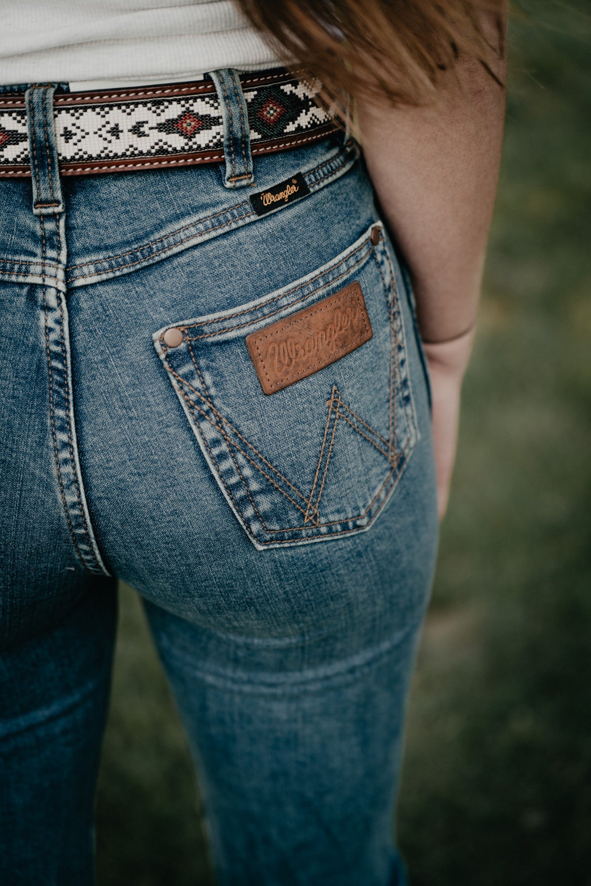 'Bailey' Retro High Rise Trouser Jean by Wrangler