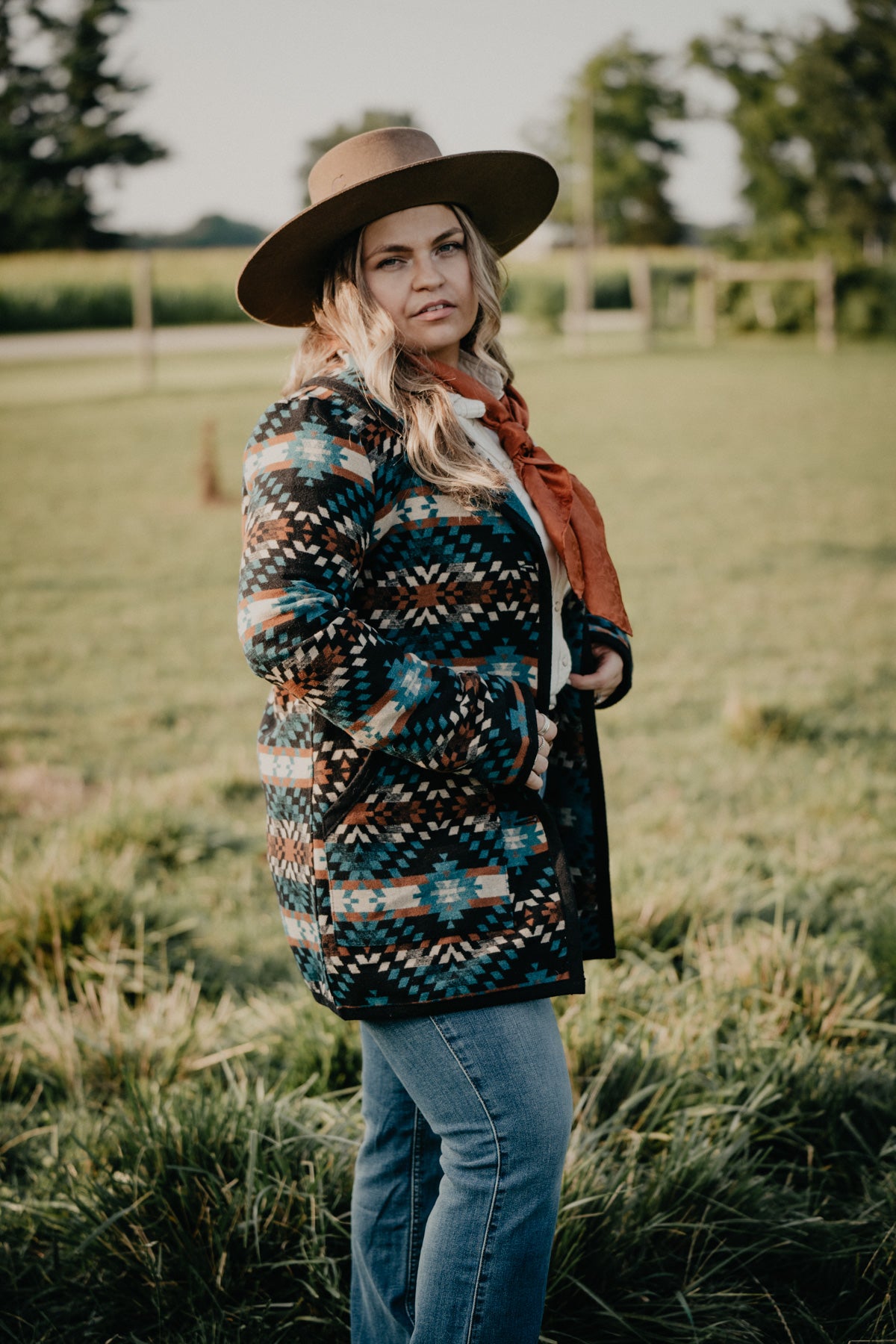 'Table Rock' Aztec Jacket by Cripple Creek (S & M Only)