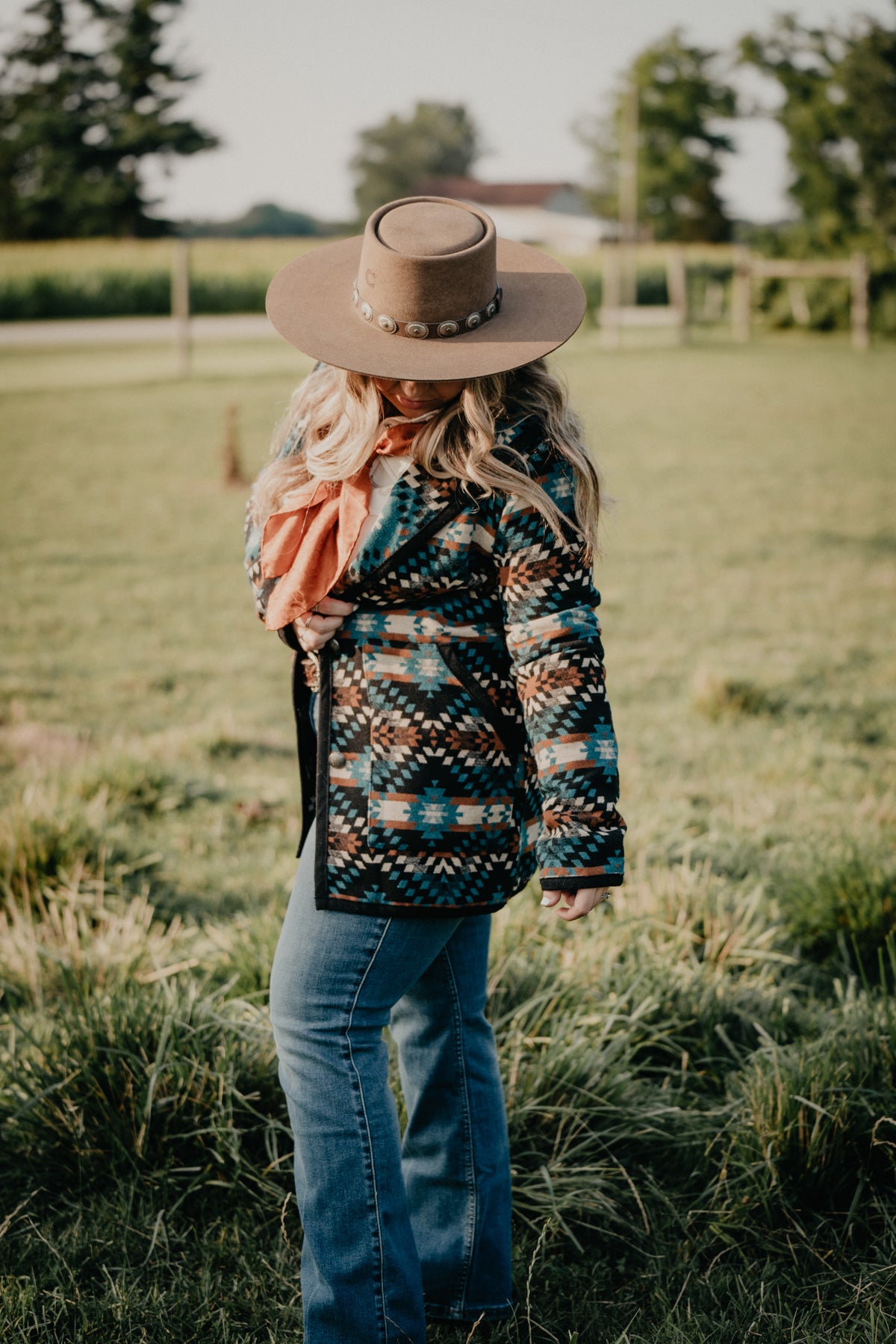 'Table Rock' Aztec Jacket by Cripple Creek (S & M Only)
