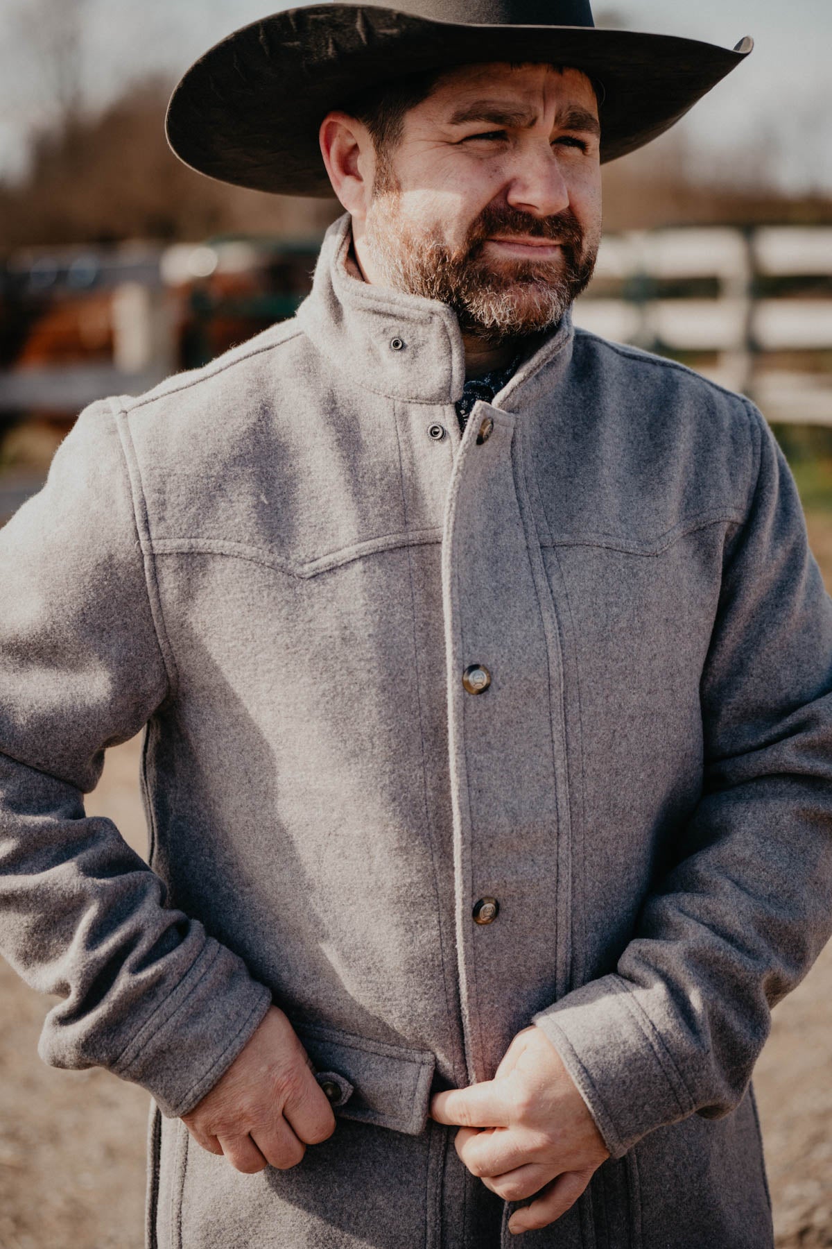 Men's CINCH Wooly Rancher Gray Jacket (M - XXL)