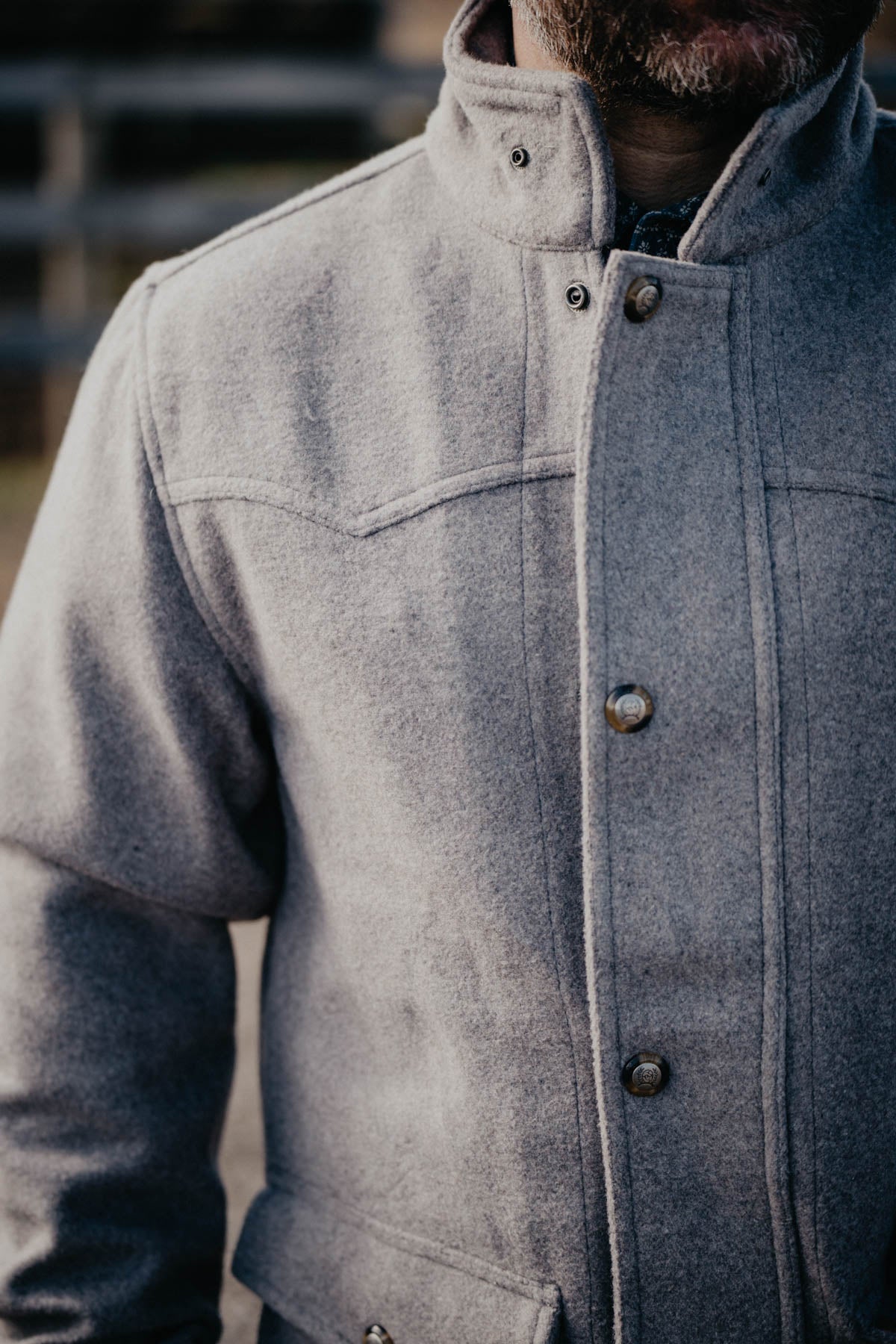 Men's CINCH Wooly Rancher Gray Jacket (M - XXL)