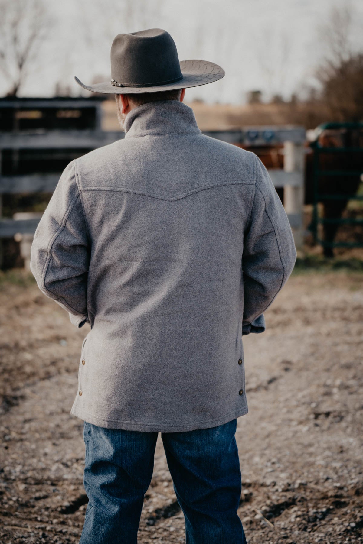 Men's CINCH Wooly Rancher Gray Jacket (M - XXL)
