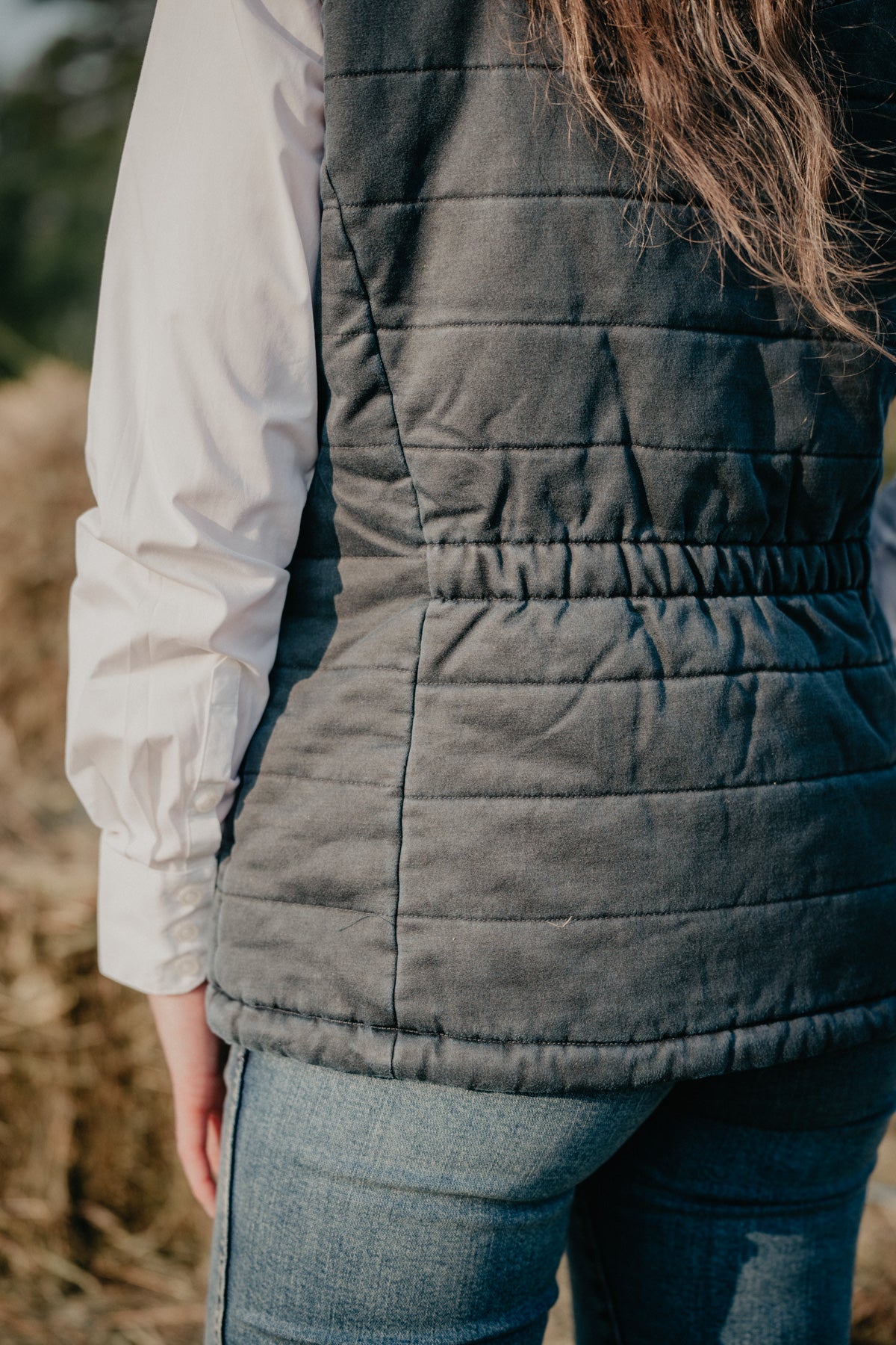 ‘Rayna’ Navy Vest with Aztec Accents by Outback Trading Co (S - XXL)