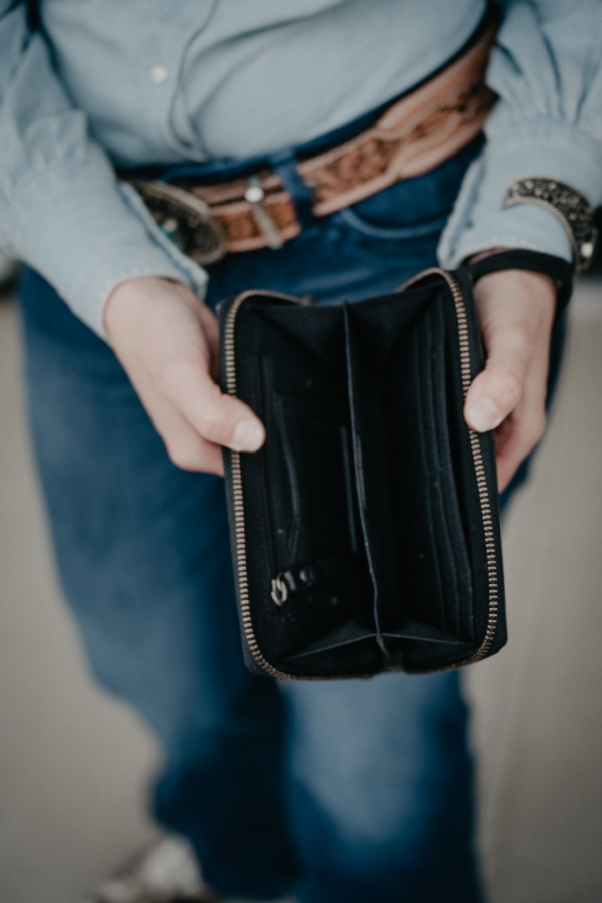 'Jensen' Leather Tooled Wallet (2 Colours)