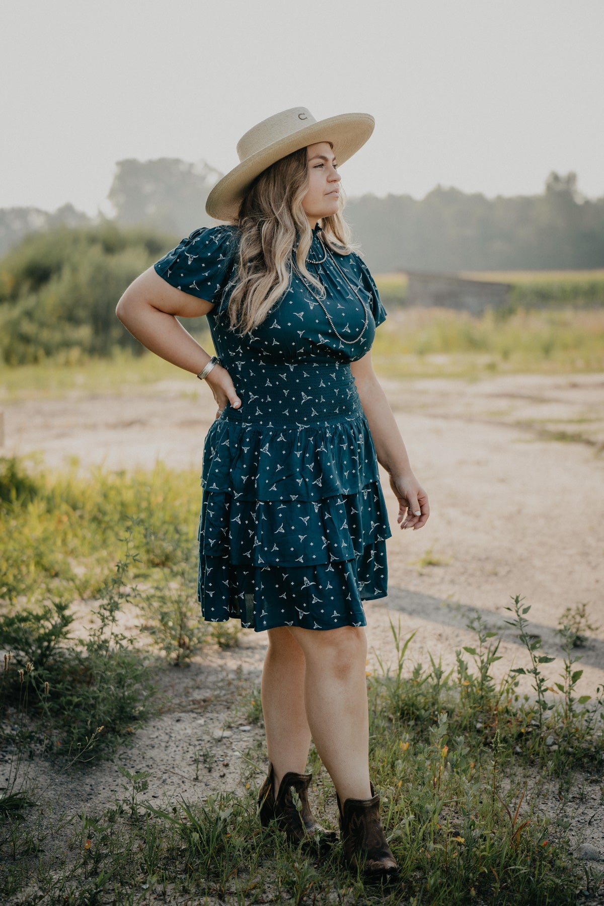 'Steer Me' Tiered Dress by Ariat (Sizes 2 - 12)