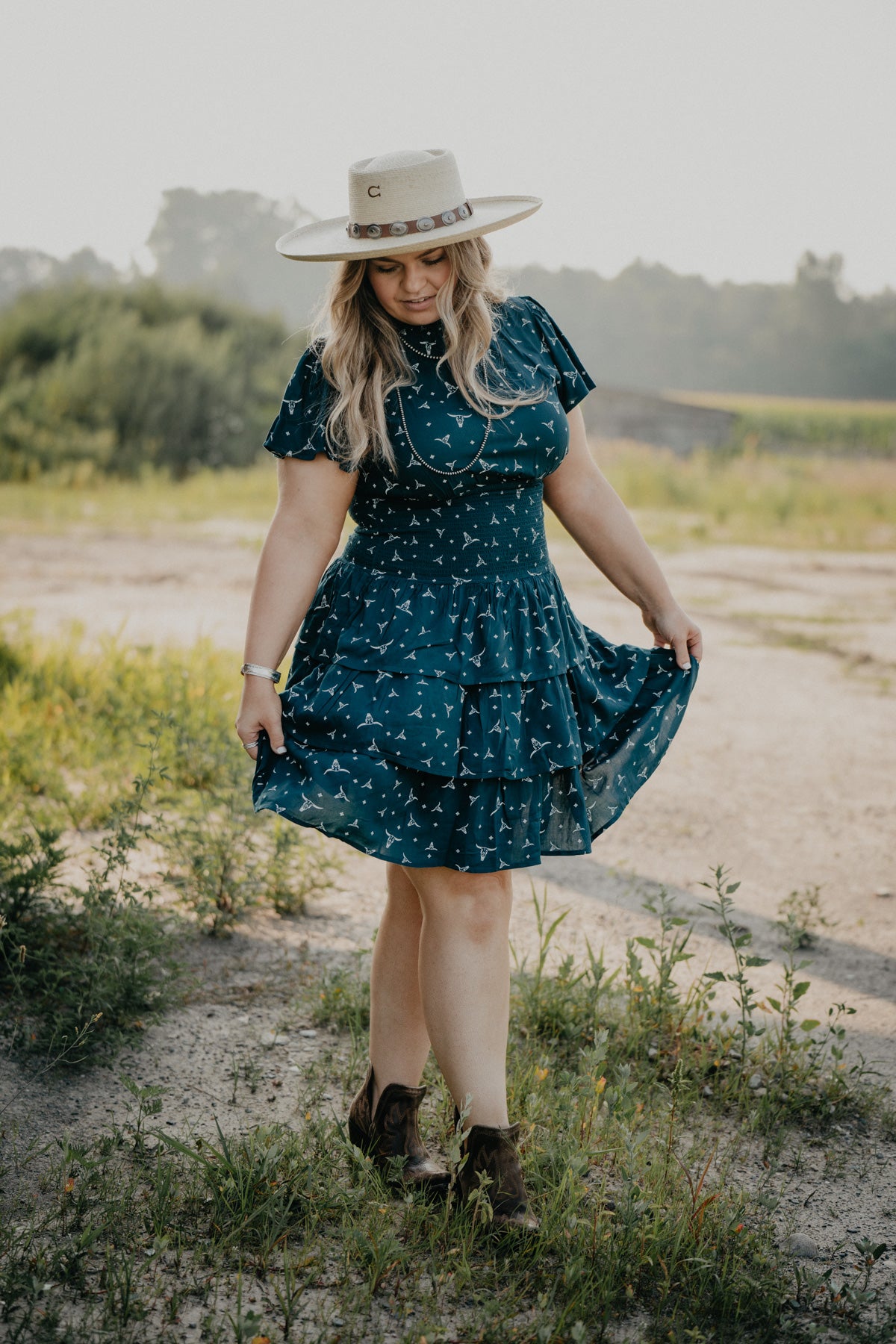 'Steer Me' Tiered Dress by Ariat (Sizes 2 - 12)