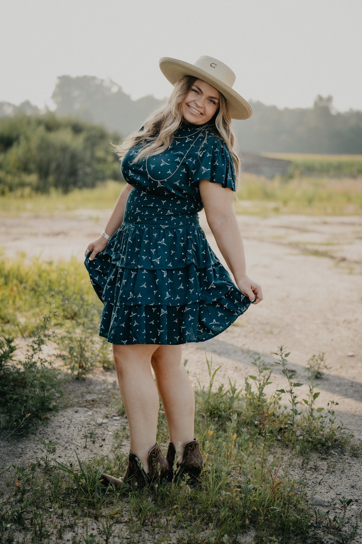 'Steer Me' Tiered Dress by Ariat (Sizes 2 - 12)