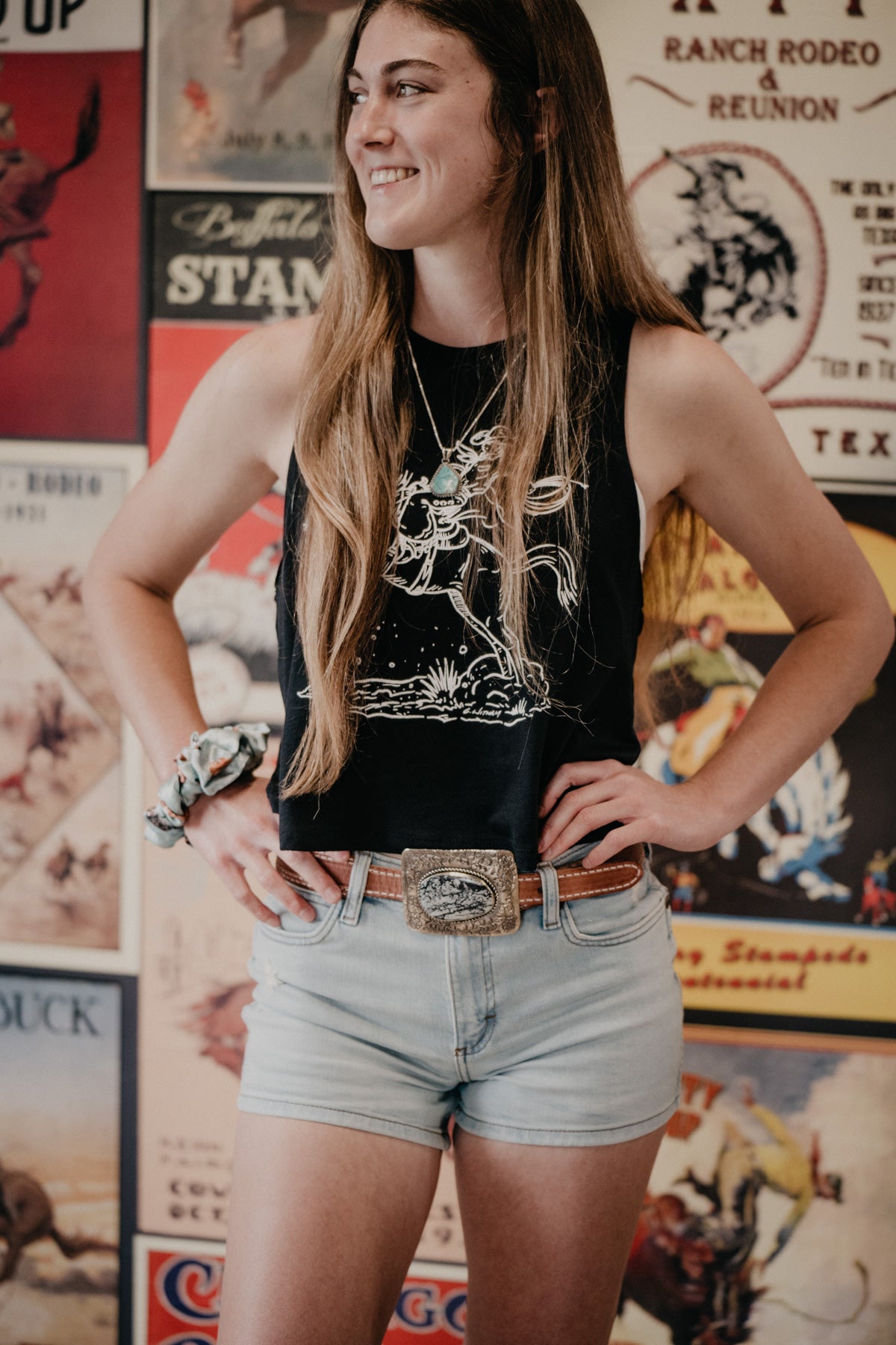 "Raisin' Hell" CC Exclusive Cropped Racer Back Tank