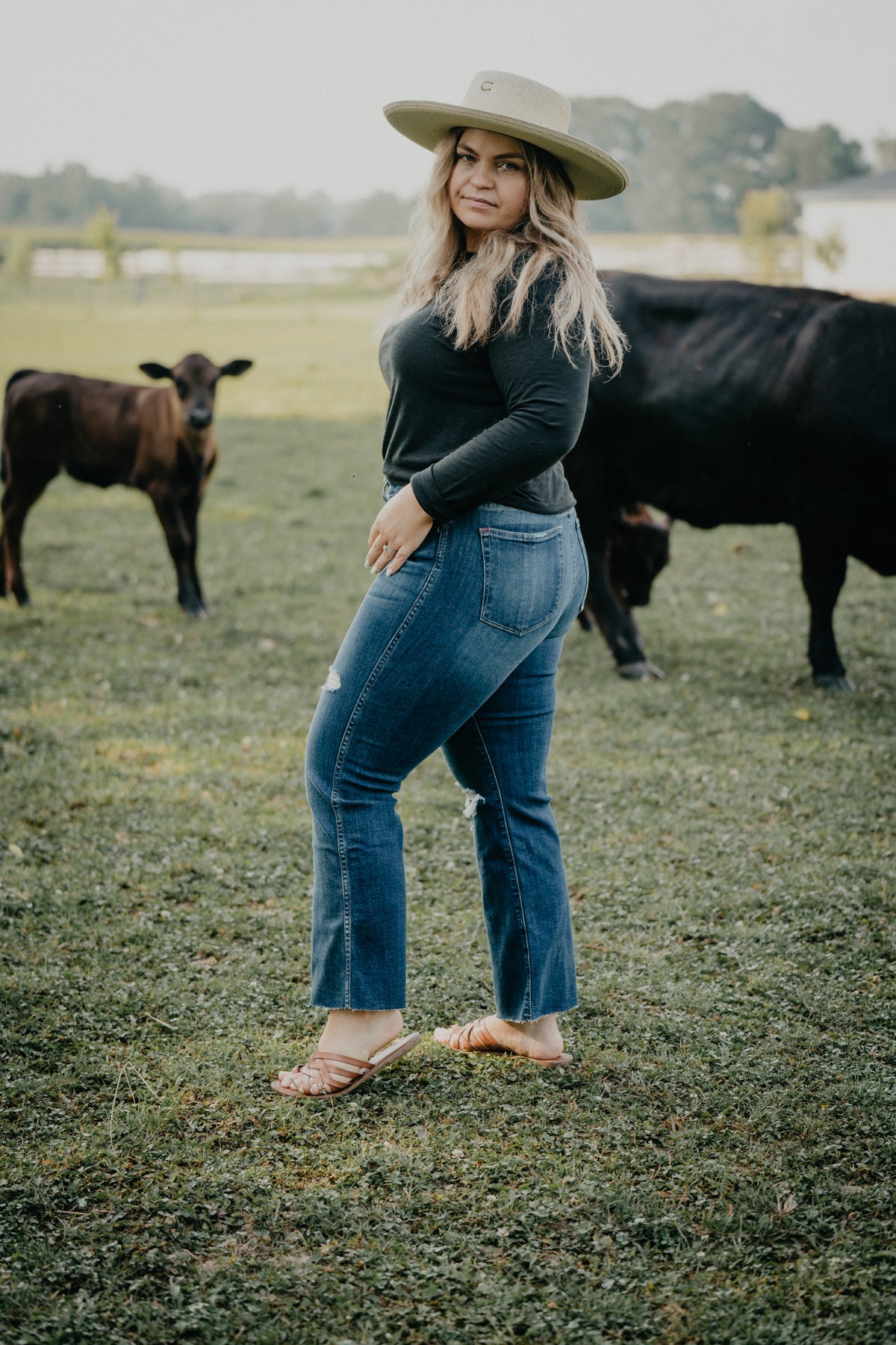 'Athena' High Rise Kick Flare Jean by Ariat (Sizes 24-34)