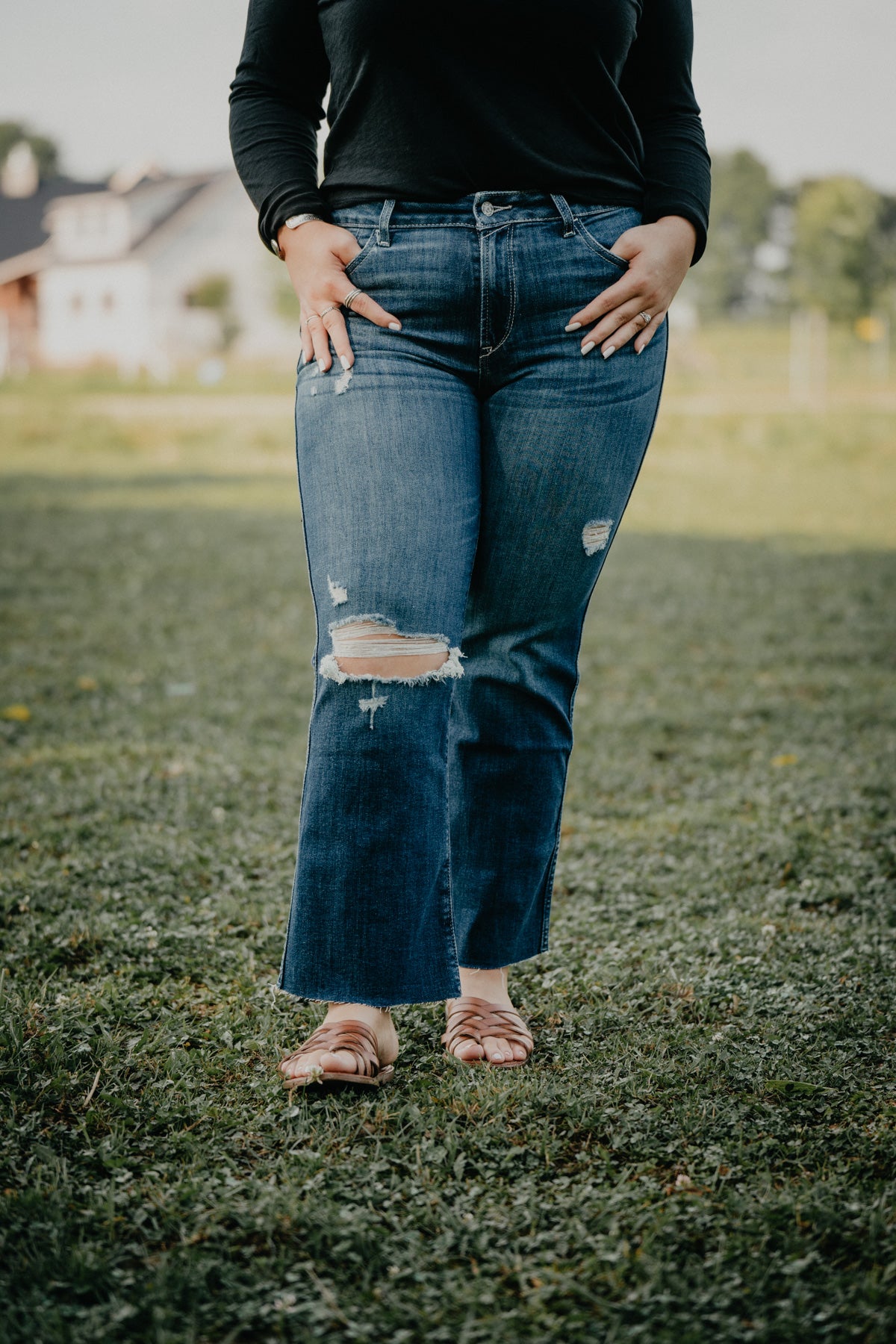 'Athena' High Rise Kick Flare Jean by Ariat (Sizes 24-34)
