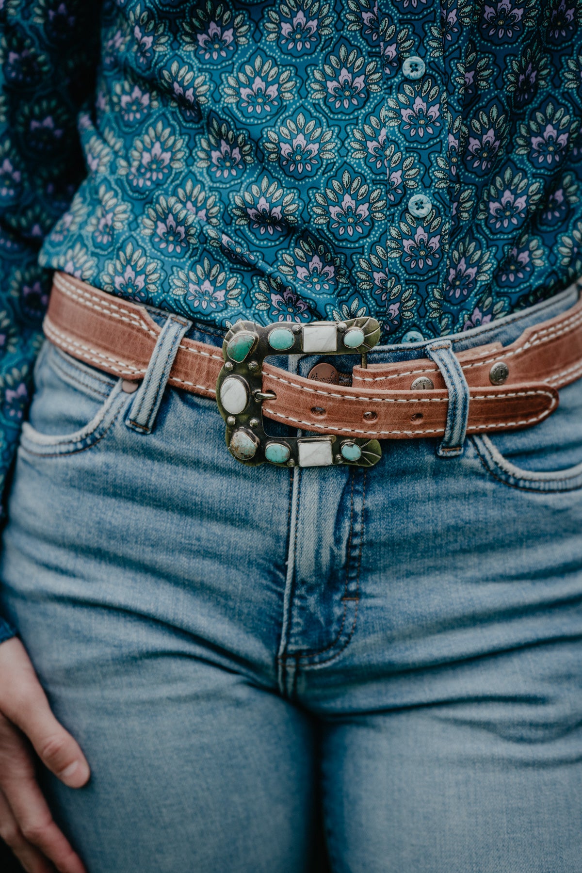 German Silver Horseshoe Buckle by Paige Wallace (3 Styles)