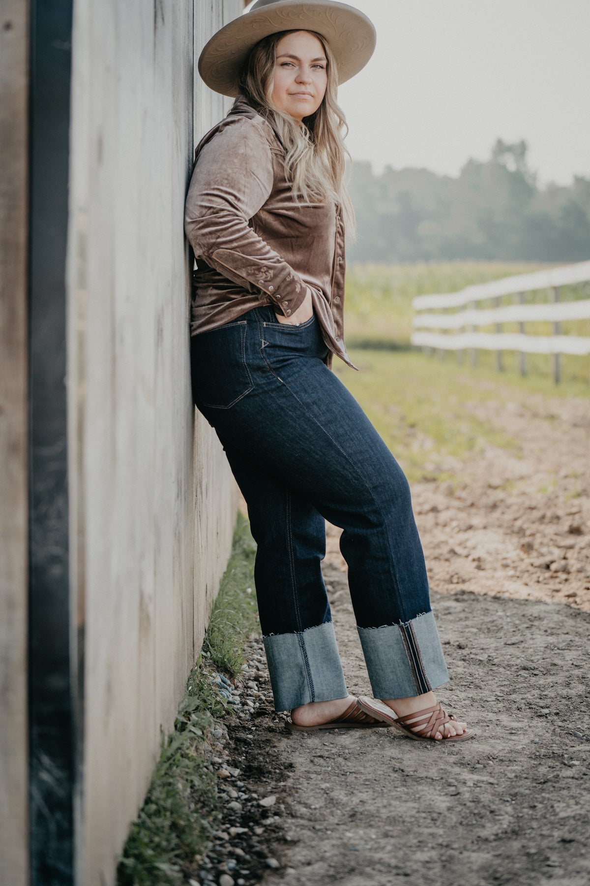 'Jazmine' Ultra High Rise Straight Cropped Jean by Ariat
