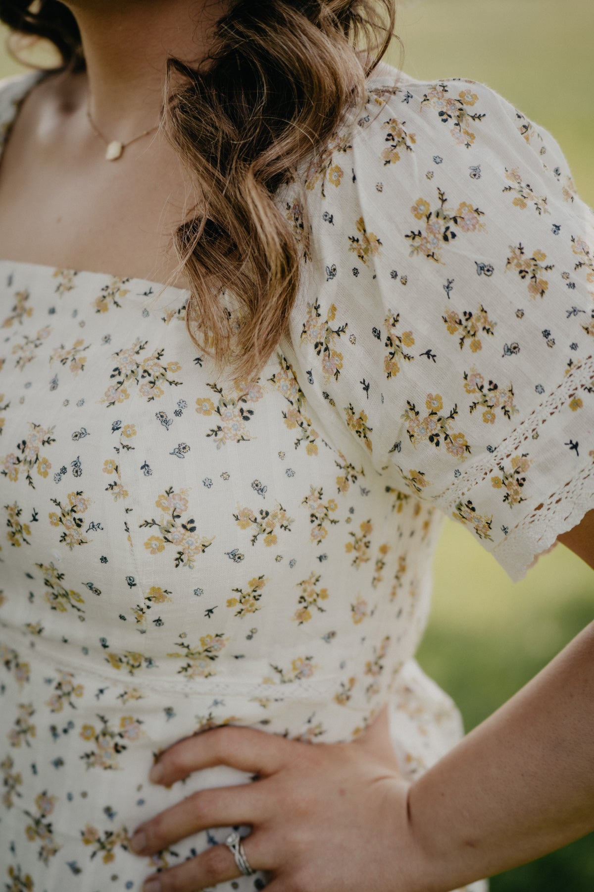'Marley' Floral Cream Midi Dress (S-XXL)