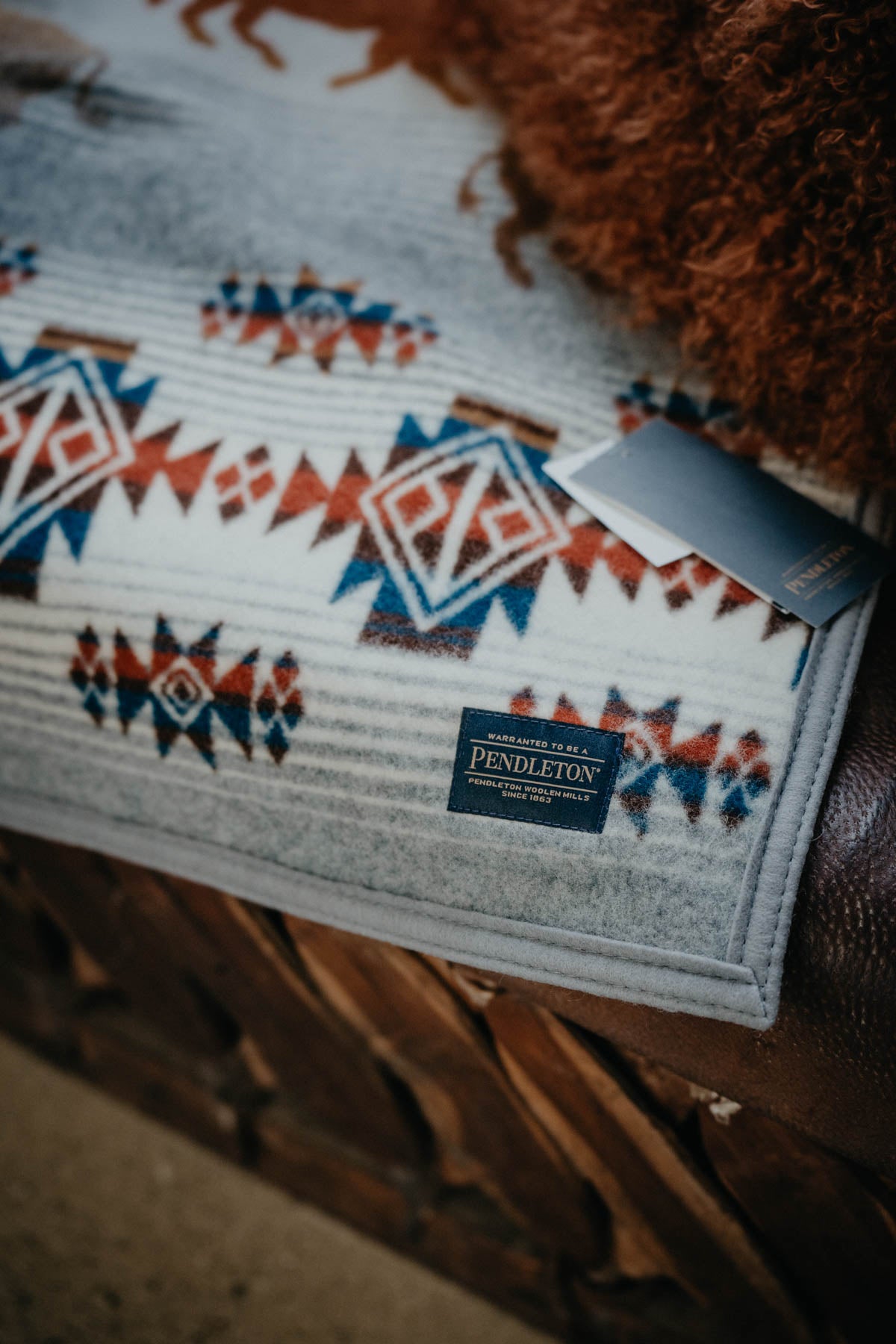'Prairie Rush Hour' Napped Pendleton Throw Blanket (2 Colours)