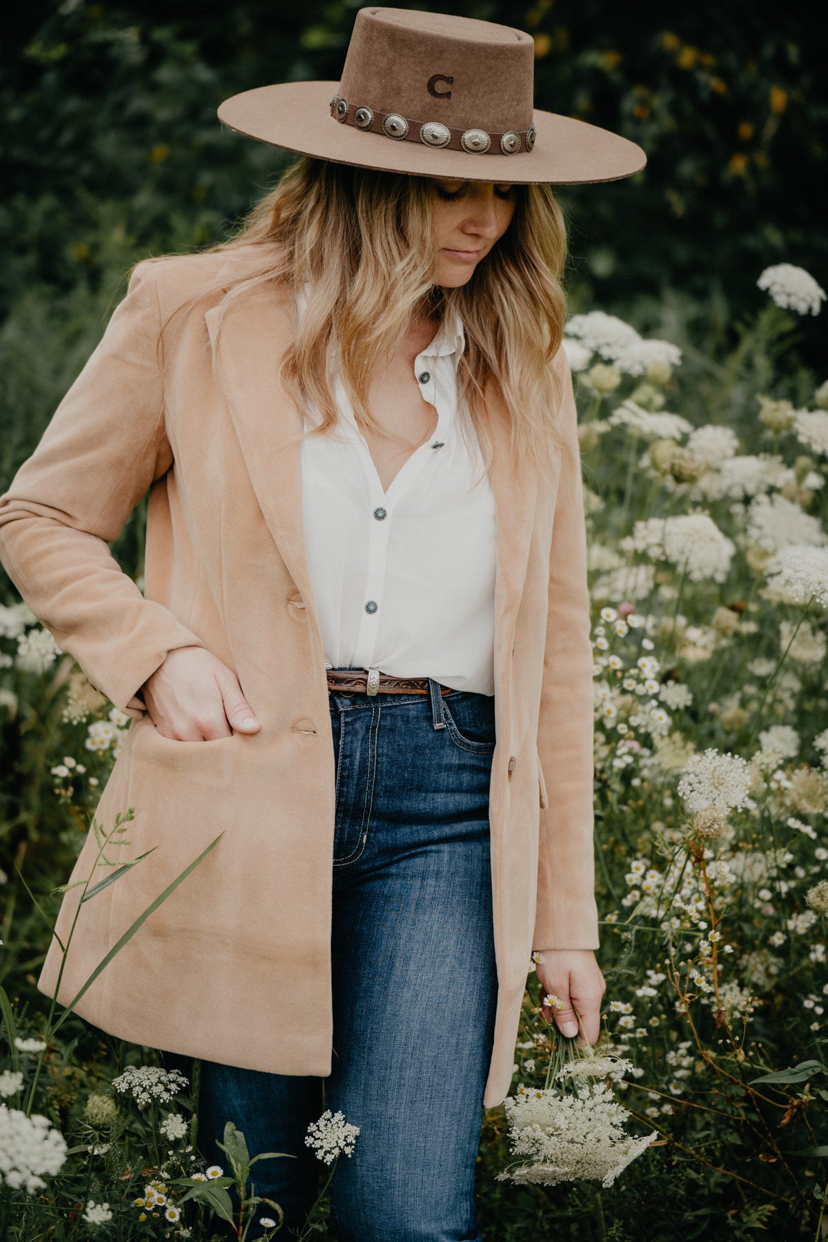 'Karmela' Velvet Blazer by Tasha Polizzi (S - XL)